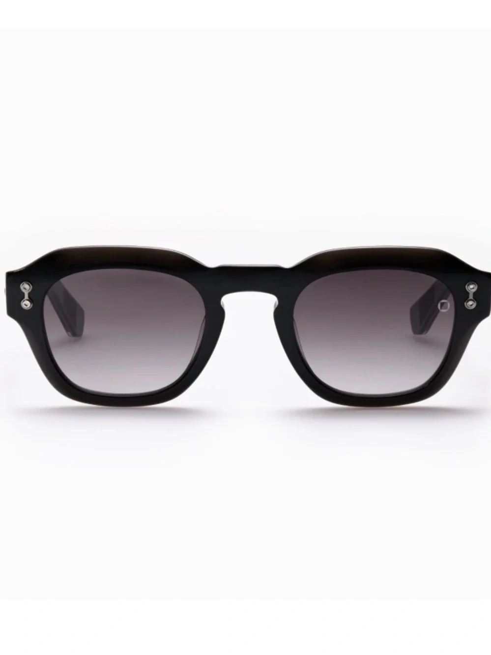 Akoni Blaze 48 Men's Black Square Sunglasses with Gradient crystal Lenses